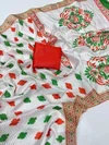 Independence Day Specia Art Silk Scjb Tiranga Saree
